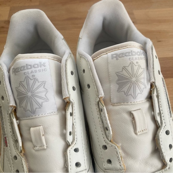 Reebok Classic 906 size 7.5 Leather White *no shoelaces* - Picture 8 of 9